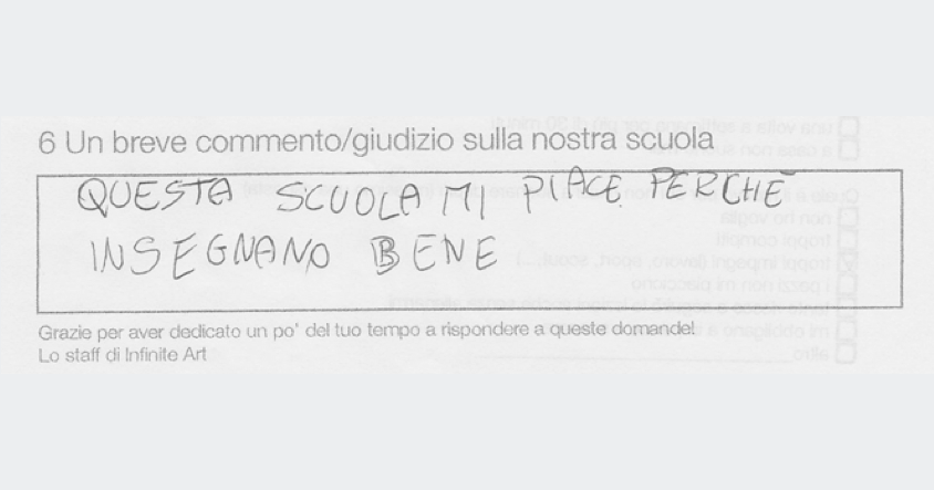 “Questa scuola di musica mi piace perchè insegnano bene”